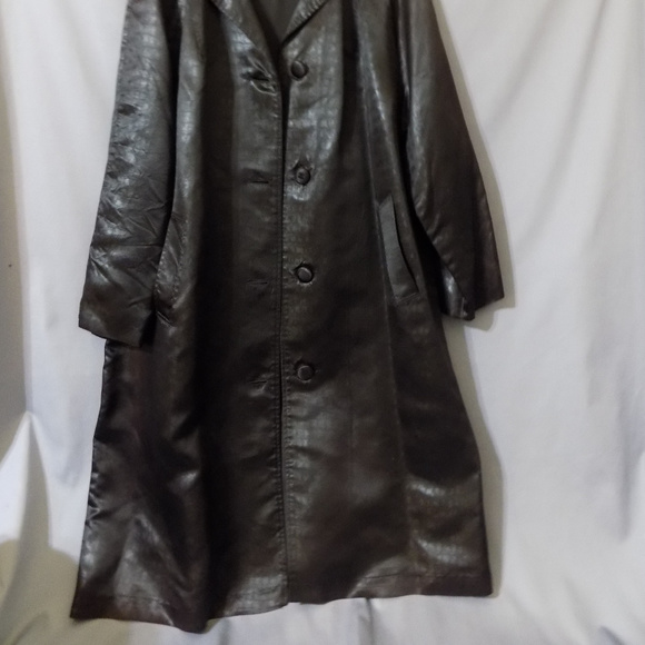 Aqua Sheen Reversible Rain Coat Vintage Slicker - Picture 2 of 5